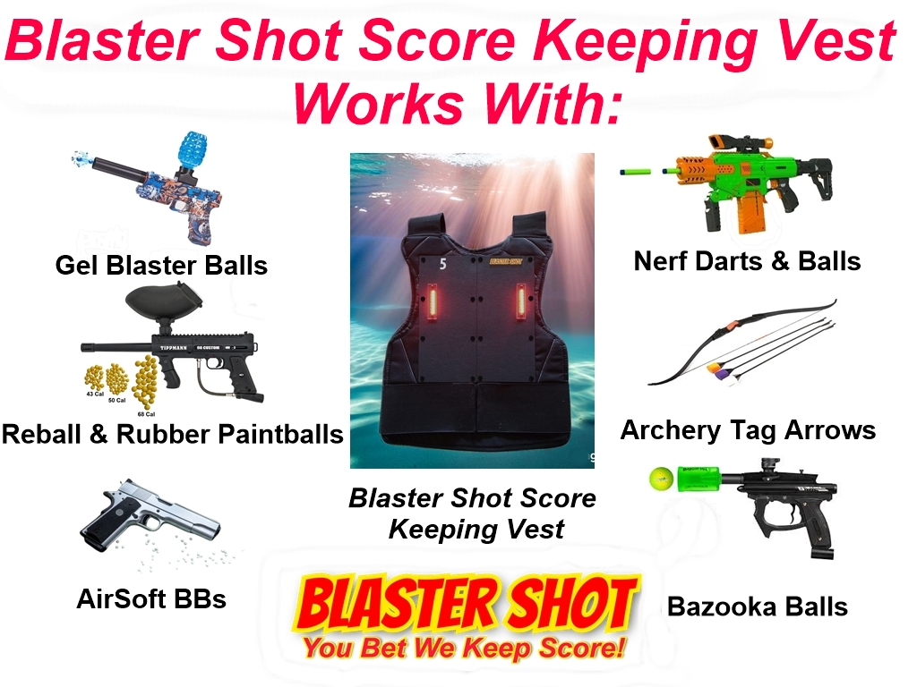 Blaster Shot Score Keeping Vest Works With All